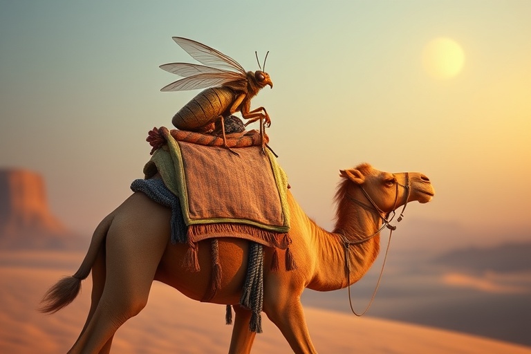THE CAMEL AND THE FLEA